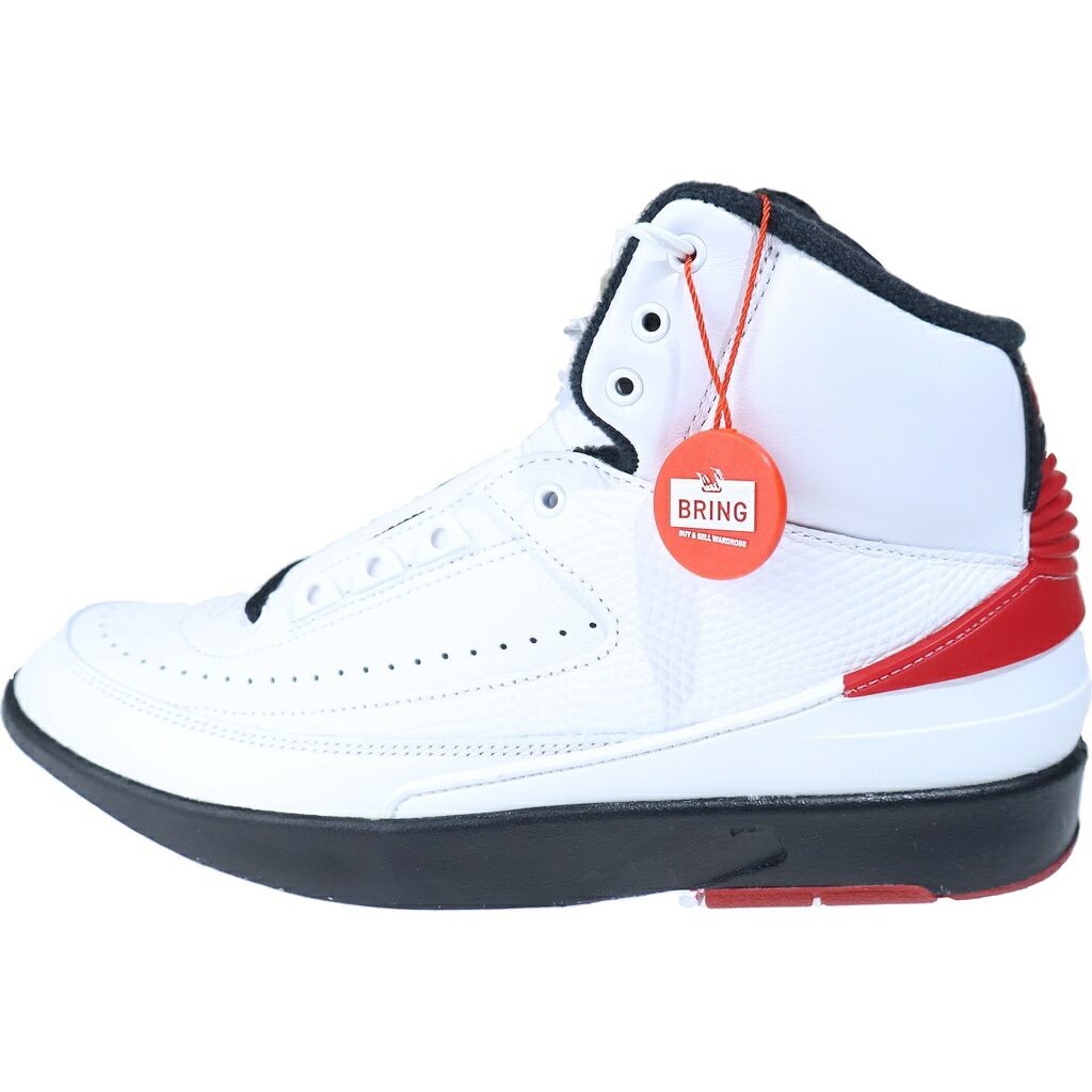 NIKE(ナイキ) 大きさ:26.0珊 AIR JORDAN 2 OG Chicago 2022 DX2454-106 エアジョーダン2 風の強い町 ハイカットスニーカー 白いこと/黒いこと US8/26珊【新古品/中古】【度合いS】【色つや白いこと】【取りまわしバス発着場BRING WASTE_NOT】