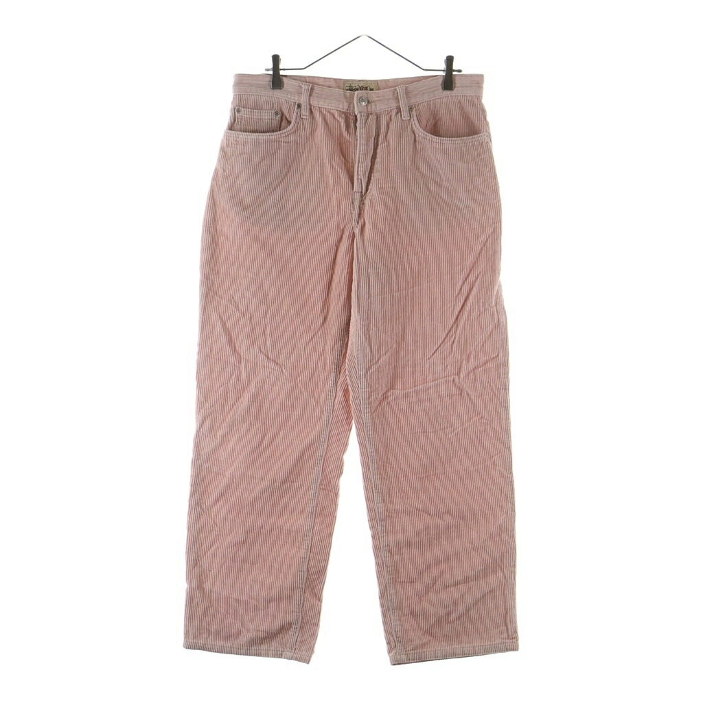 STUSSY(ステューシー) 大きさ:30 Corduroy Big Ol\u0027 Jeans コール天 伸ばすことズボン下 サクラ色【中古】【座標軸B】【色合いサクラ色】【取りまわしバス発着場渋谷】