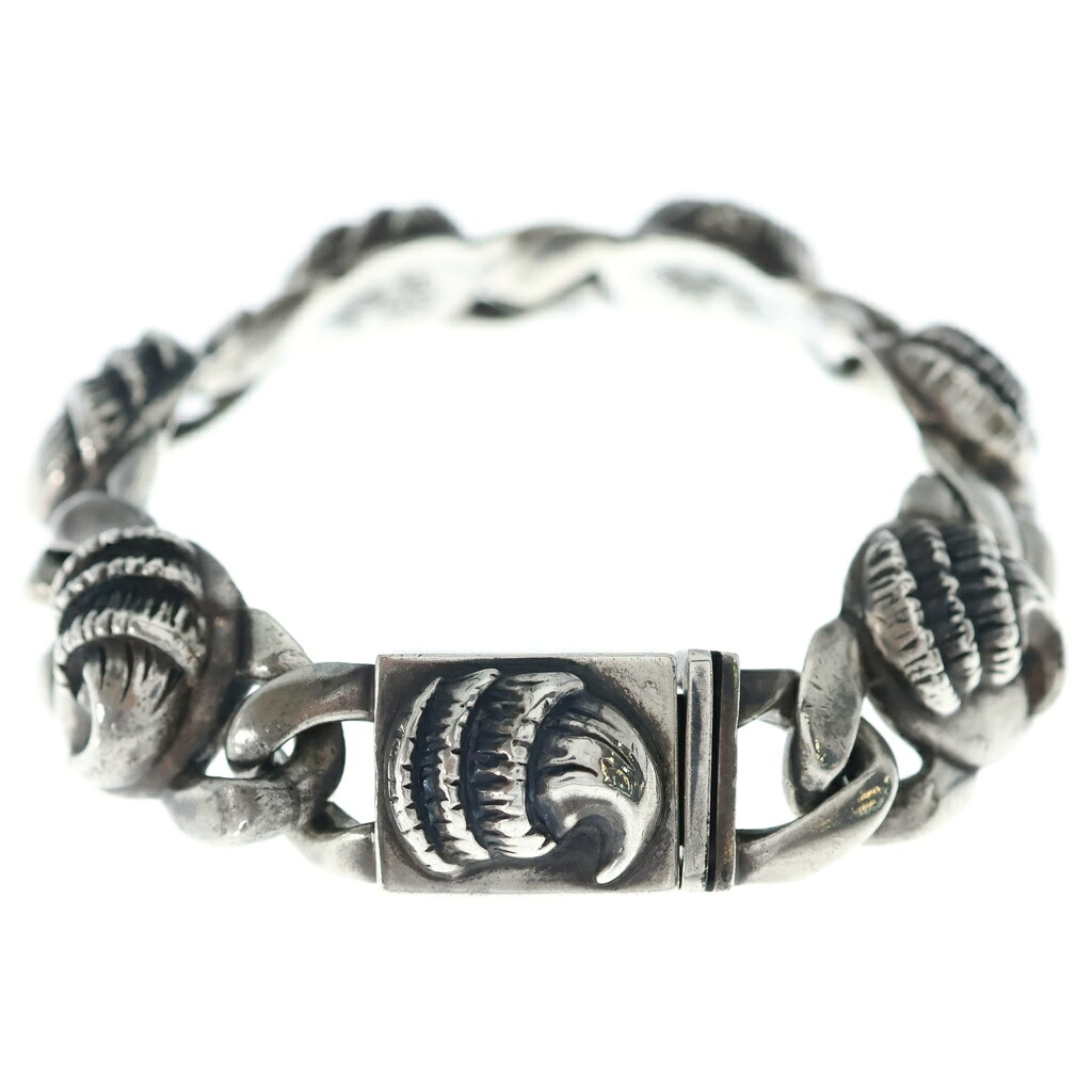 CHROME HEARTS(クロムハーツ) 大きさ:6LINK OLD CROW LINK 鴉 繋がり 腕輪 しろがね色【中古】【座標軸B】【色合いしろがね色】【取りまわしバス発着場OneStyle新宿店】