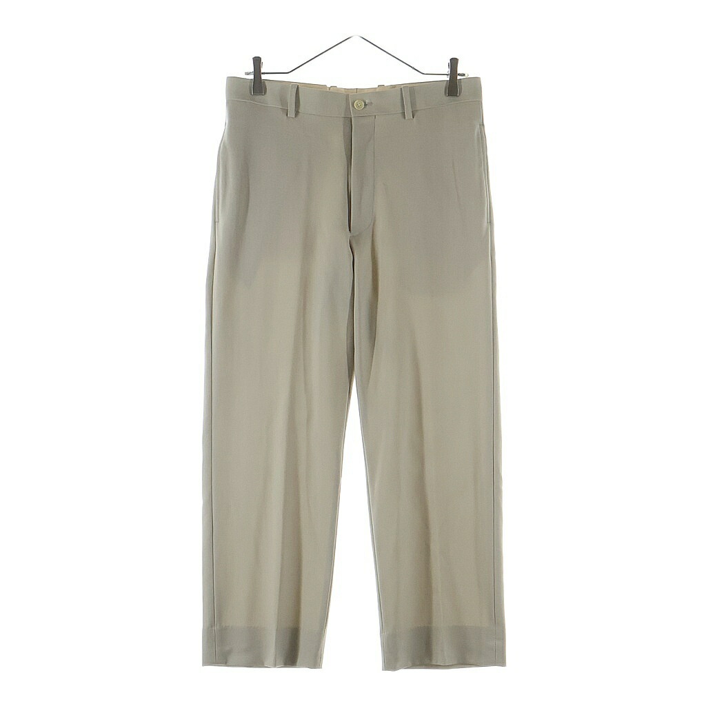 AURALEE(オーラリー) 大きさ:3 20SS HARD TWIST WOOL DOBBY SLACKS 羊毛 ジップアップ 引っ切り無い スラックス ズボン下 ベージュ A20SP03KW【中古】【座標軸B】【色合いベージュ】【取りまわしバス発着場BRING有楽町マルイ店】