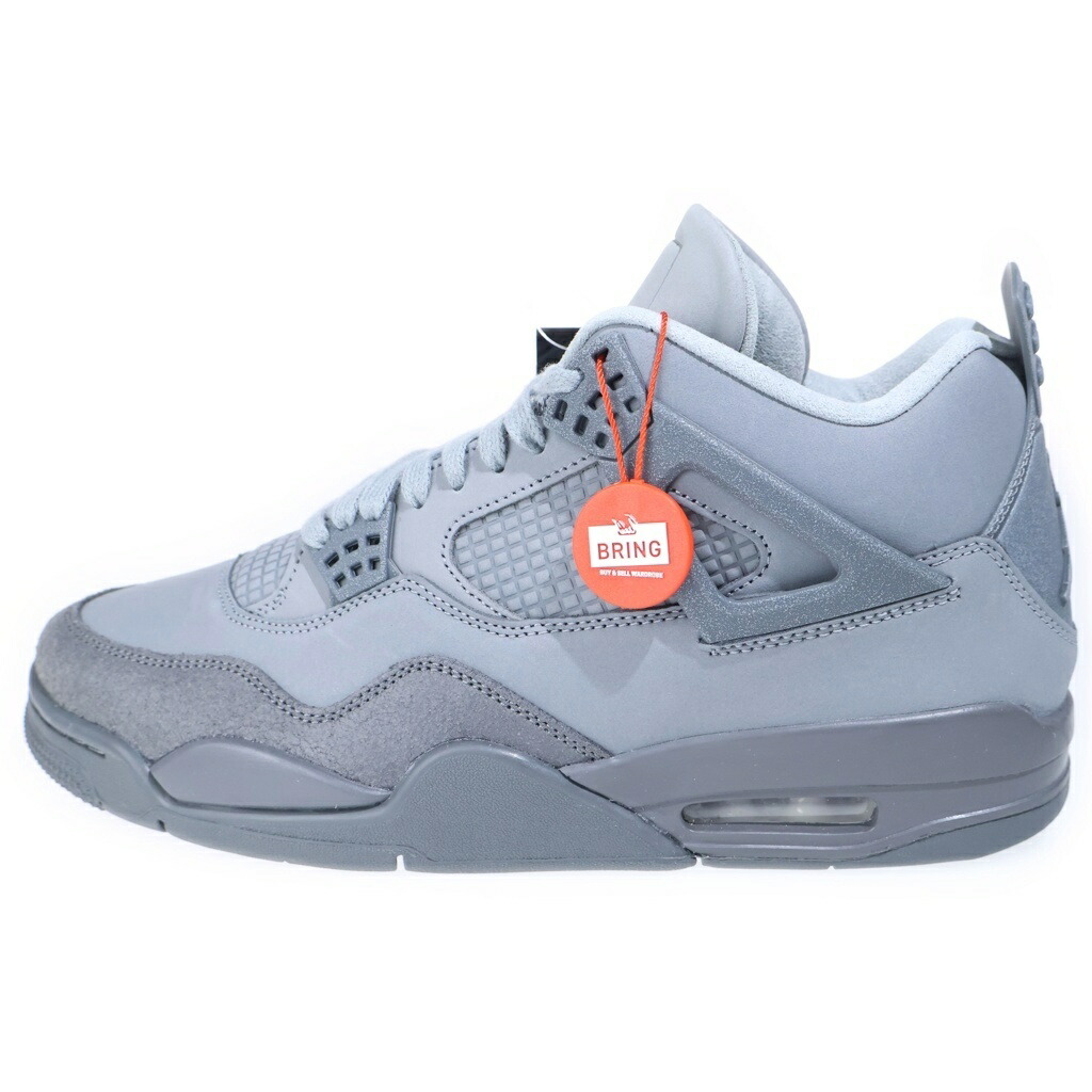 NIKE(ナイキ) 大きさ:29.0珊 AIR JORDAN 4 RETRO SE WET CEMENT FQ7928-001 エアジョーダン4 レトロ 情の籠もったセメント質 ハイカットスニーカー 薄墨色 US11/29珊【新古品/中古】【度合いS】【色つや薄墨色】【取りまわしバス発着場BRING KICKS】