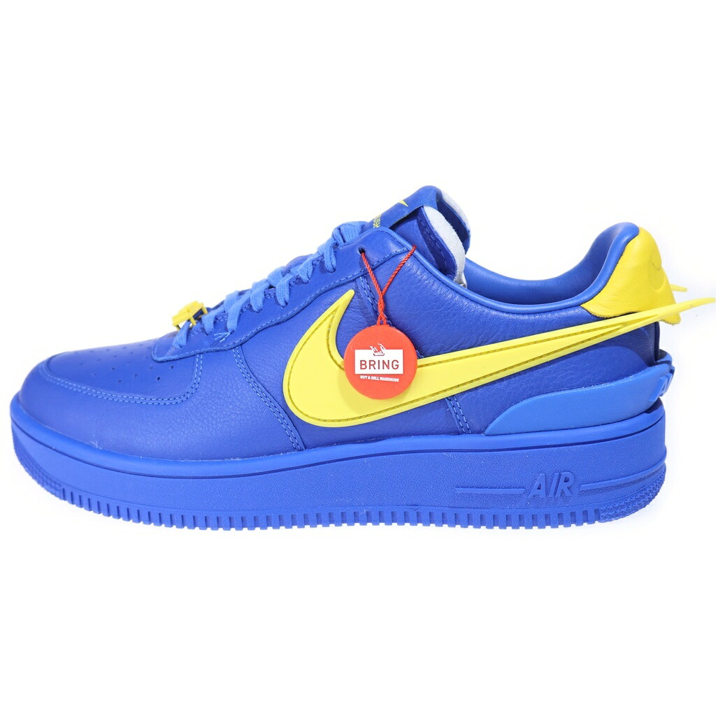 NIKE(ナイキ) 大きさ:29.0糎 ×AMBUSH AIR FORCE 1 LOW SP GAME ROYAL AND VIVID SULFUR DV3464-400 アンブッシュ 空軍1 ローカットスニーカー 青色 US11/29糎【新古品/中古】【座標軸S】【色合い青色】【取りまわしバス発着場BRING KICKS】