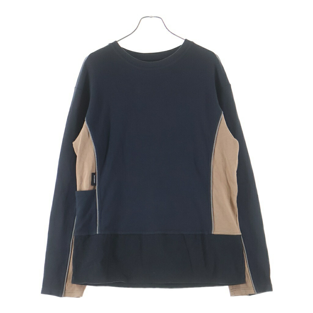 AFFIX(アフィックス) Docking L/S うつり変わり ロング衣袂 長袖ティーシャツ 労働者の一団のど首 薄墨色【中古】【度合いB】【色つや薄墨色】【オンライン押さえる商いもの】