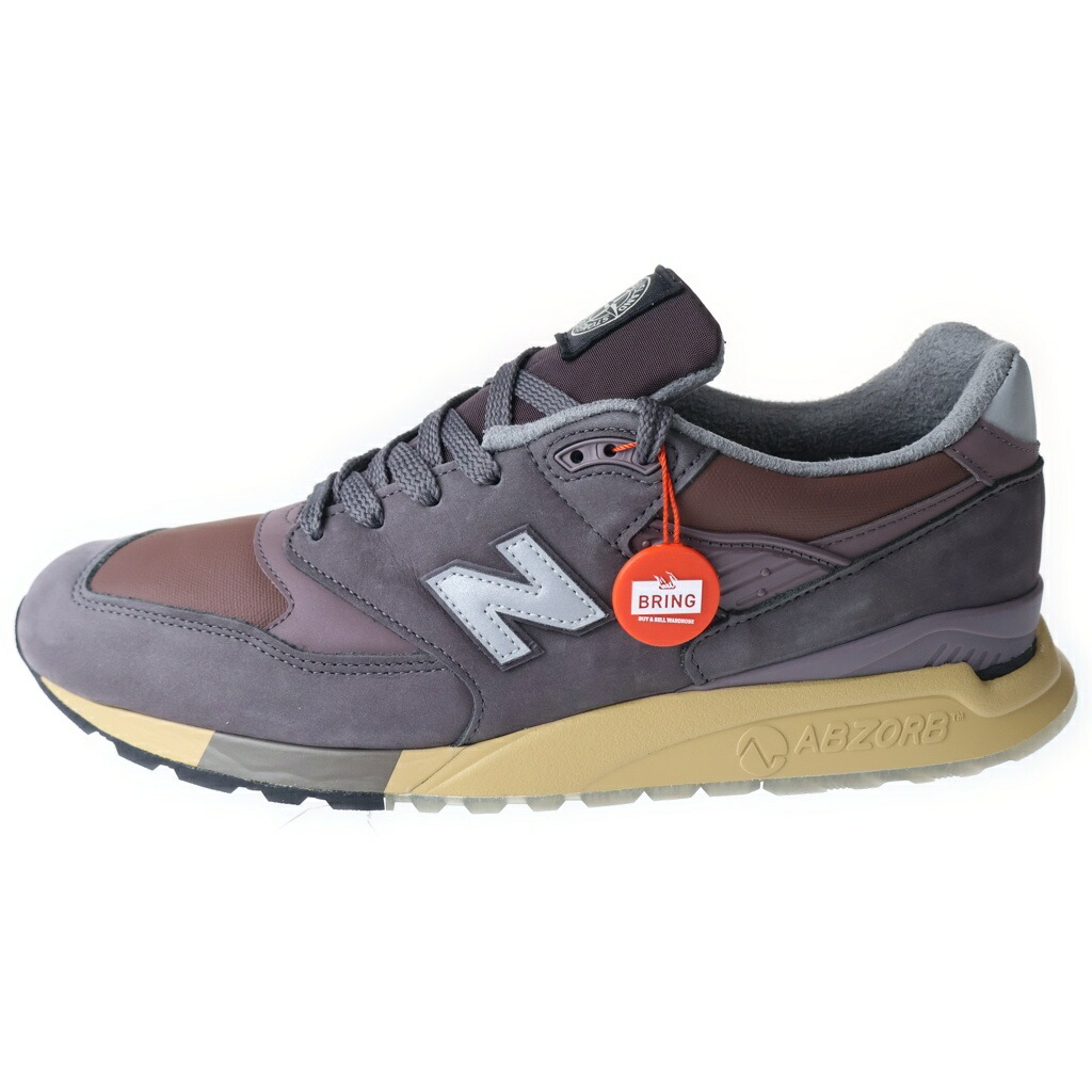 New Balance(ニュー平衡にする) 大きさ:31.0珊 Stone Island 998 ストーンアイランド ラソゴマート ローカットスニーカー 赤銅色 US13/31珊 U998PR【新古品/中古】【度合いS】【色つや赤銅色】【取りまわしバス発着場BRING福岡天神店】