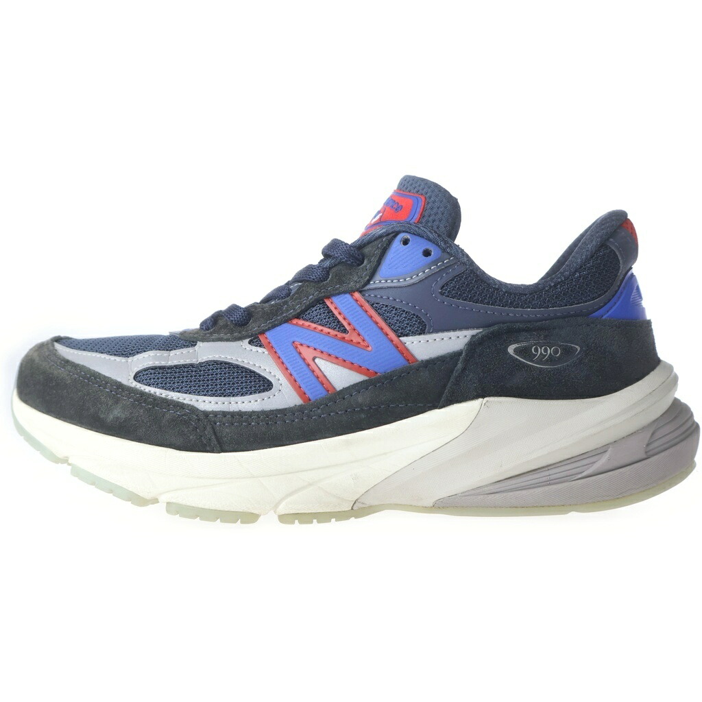 New Balance(ニュー平衡にする) 大きさ:US8/26.0糎 × KITH U990KR6 メッシュ ローカットスニーカー シューズ 米国海軍 US8/26.0糎【中古】【座標軸B】【カラーネイビー】【取りまわしバス発着場BRING THRIFT CLOSET 幕張店】