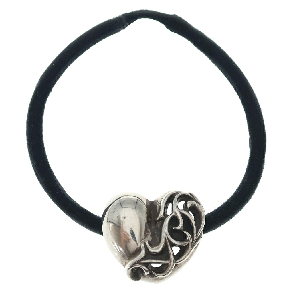 CHROME HEARTS(クロムハーツ) HAIRBAND HEART ハート型どんぶり鉢 髪の毛ダンス楽隊 コンチョ しろがね色【中古】【度合いB】【色つやしろがね色】【取りまわしバス発着場BRING仙台店】