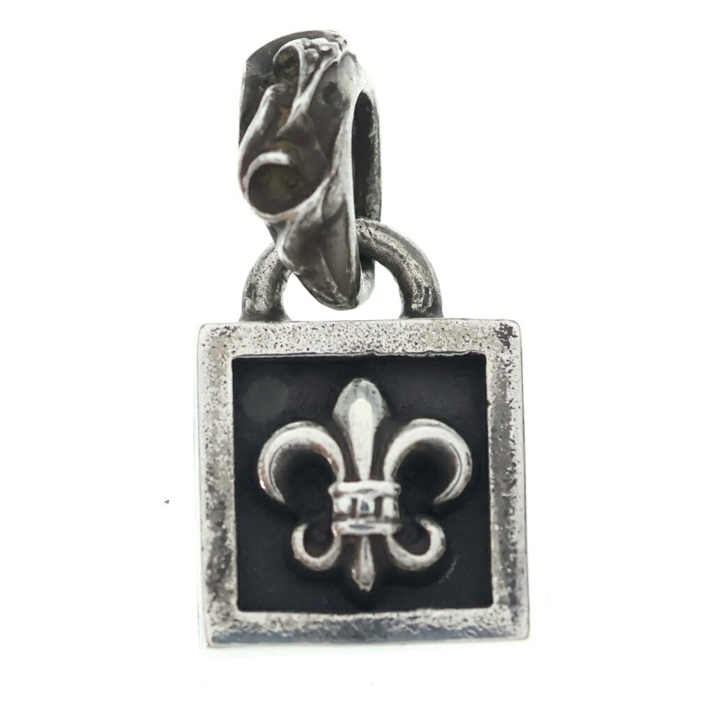 CHROME HEARTS(クロムハーツ) FRAMED BS FLUER フレームドBS太陽フレア 引きつける シャンデリヤとっ始め しろがね色 BCA270【中古】【度合いB】【色つやしろがね色】【取りまわしバス発着場BRING心斎橋店】