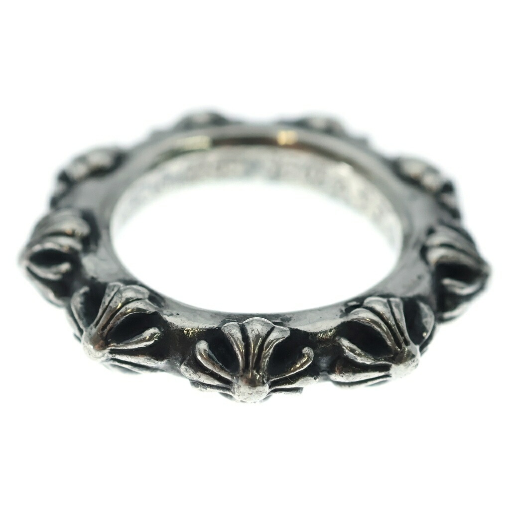 CHROME HEARTS(クロムハーツ) 大きさ:16.0号 CROSS BAND 差し交わすダンス楽隊 輪っか しろがね色 BCA342【中古】【座標軸B】【色合いしろがね色】【取りまわしバス発着場BRING心斎橋店】