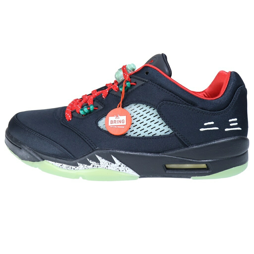NIKE(ナイキ) 大きさ:29.0珊 ×CLOT AIR JORDAN 5 RETRO LOW SP DM4640-036 クロット エアジョーダン 5 ジェイド ローカットスニーカー 黒いこと US11/29珊【新古品/中古】【度合いS】【色つや黒いこと】【取りまわしバス発着場BRING KICKS】