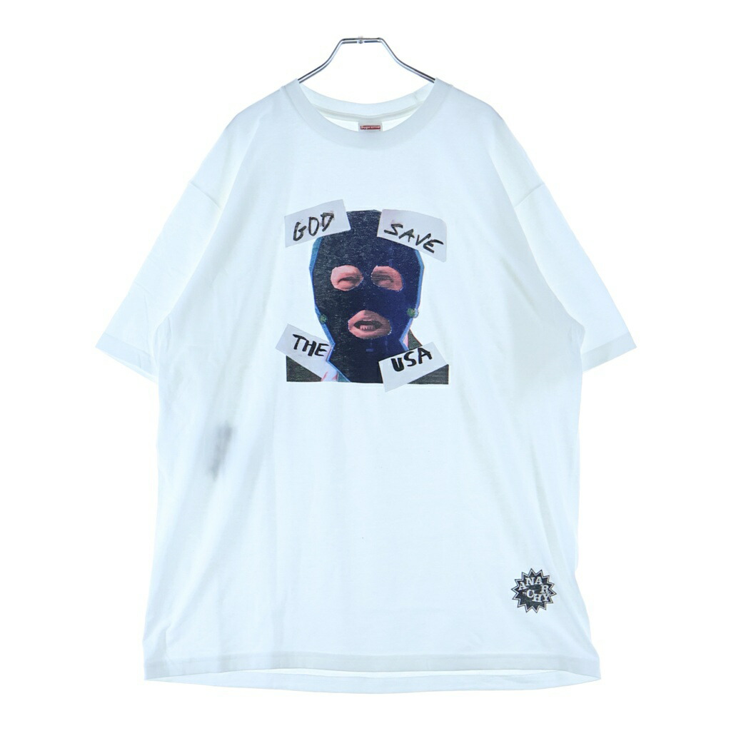 SUPREME(シュプリーム) 大きさ:XL 26SS God Save Us Tee 天道様 セ前日 アス 向こう正面刷り上げる 労働者の一団のど首半袖tプルオーバー カットソー 白いこと【新古品/中古】【度合いS】【色つや白いこと】【取りまわしバス発着場BRINGご廟店】