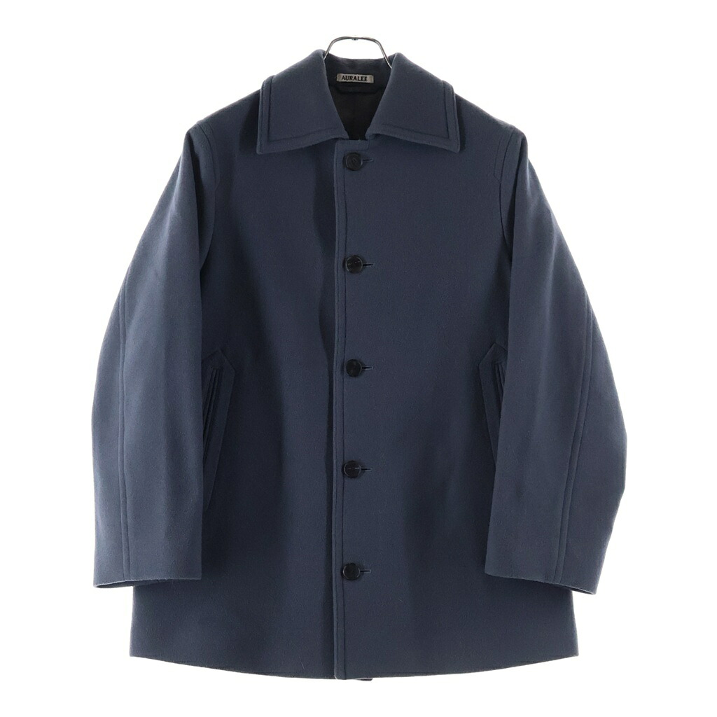 AURALEE(オーラリー) 大いさ:0 21AW DOUBLE CLOTH LIGHT MELTON HALF COAT ダブル 差しかためる ともし火メルトン 二分の一厚地の外套 薄墨色【中古】【座標軸B】【色合い薄墨色】【取りまわしバス発着場BRING有楽町マルイ店】