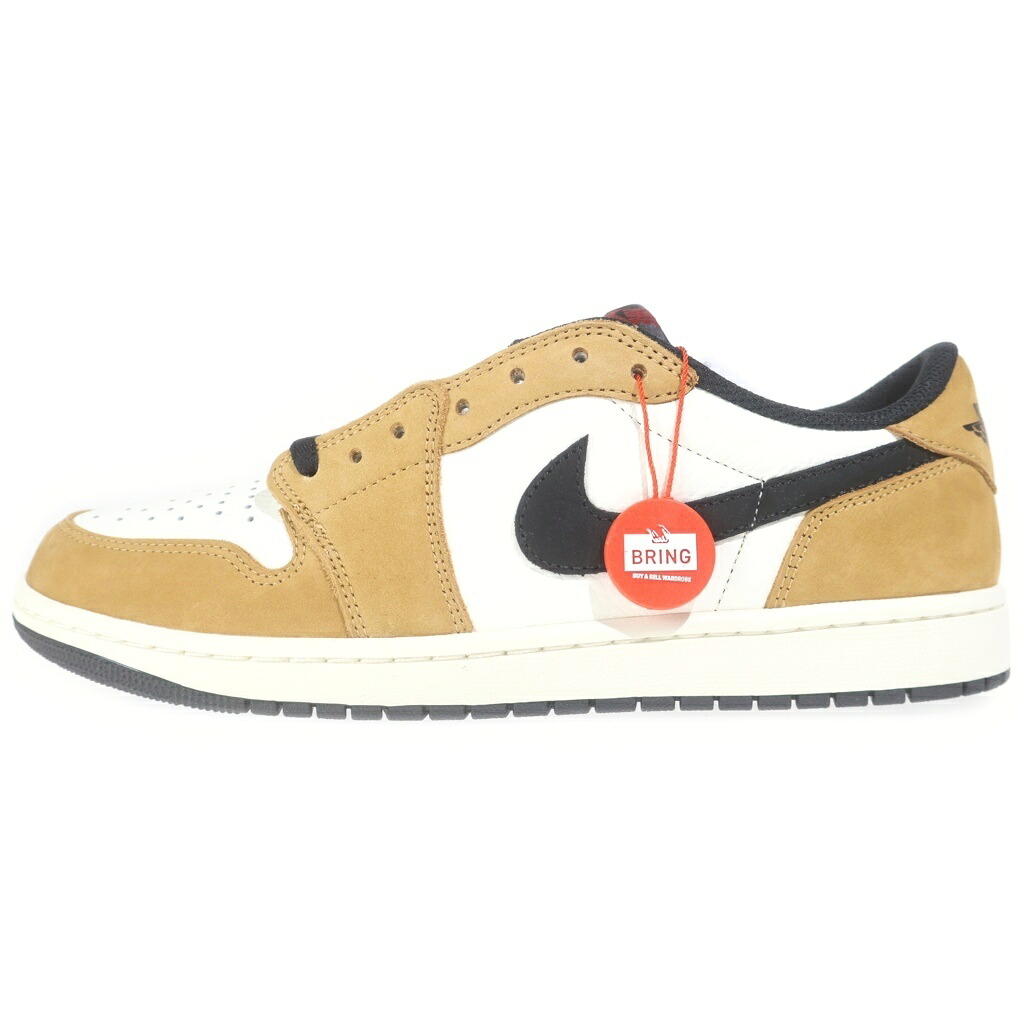 NIKE(ナイキ) 大いさ:29.0糎 AIR JORDAN 1 LOW OG ROOKIE OF THE YEAR SAIL AND GOLDEN HARVEST 大気圏 ジョーダン 1 底抜け騒ぎ 洟垂れ小僧 オブ ザ イヤー ローカットスニーカー CZ0790-107【新古品/中古】【座標軸S】【色合い赤銅色】【取りまわしバス発着場BRING KICKS】