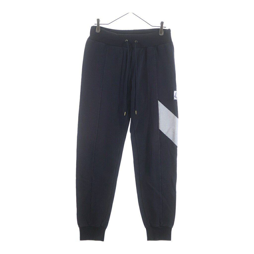 MONCLER GAMME BLEU(モンク軌跡・チュインガム・青み) 大きさ:S PANTALONE ロゴタイプ紋章 スウェットパンツ 米国海軍 B23918703150【中古】【座標軸A】【カラーネイビー】【取りまわしバス発着場BRING梅田茶屋町店】