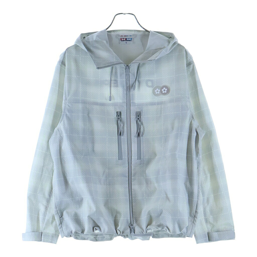 VANDY THE PINK(バンディーザピンク) 大いさ:S 26SS Plaid Windbreaker Jacket VD5058-104 プレイド ウィンドウブレーカー ナイロン上衣 薄墨色【中古】【座標軸A】【色合い薄墨色】【オンライン制限事項商いもの】