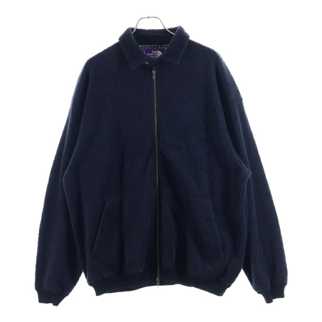 THE NORTH FACE PURPLE LABEL(ノースフェイスパープルレーベル) 大きさ:L POLARTEC WOOL FLEECE SWEATER JACKET ポーラーテック ウールフリース スウェッタージャケット 黒いこと N25FA051【中古】【度合いB】【色つや黒いこと】【オンライン押さえる商いもの】