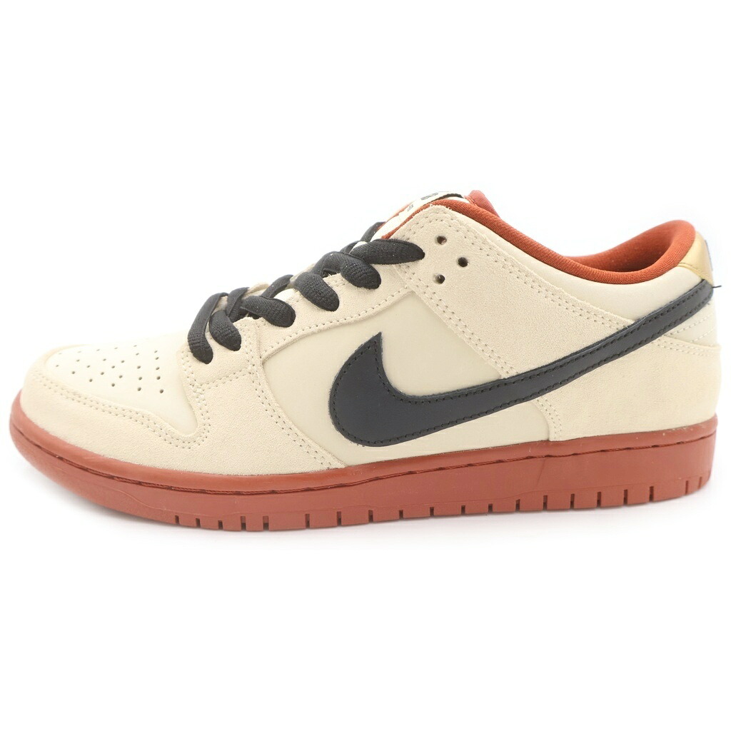 NIKE SB(ナイキエスビー) 大きさ:26.5珊 DUNK LOW PRO Hennessy BQ6817-100 ダンク ローカットスニーカー ヘネシー 象牙色 US8.5/26.5珊【新古品/中古】【度合いS】【色つやベージュ】【オンライン押さえる商いもの】