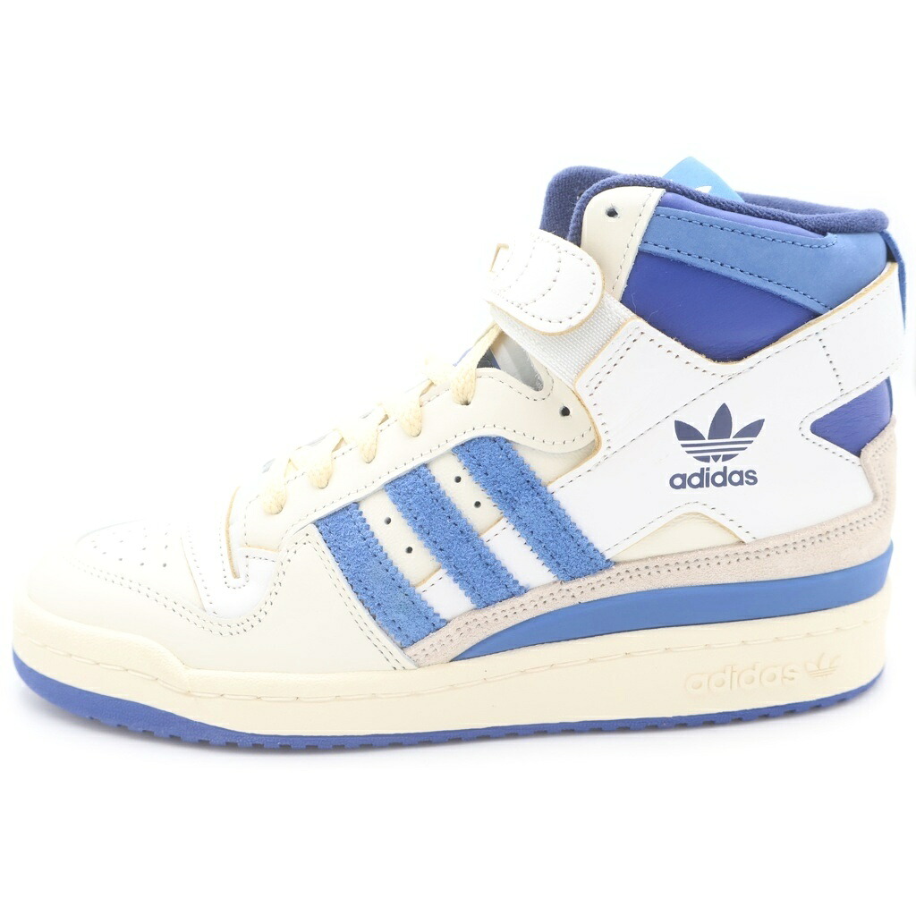 adidas(アディダス) 大いさ:26.5糎 Forum 84 High Blue Thread FY7793 討論会 84 御機嫌 ブルース赤いこと ハイカットスニーカー 白いこと/青碧 US8.5/26.5糎【新古品/中古】【座標軸S】【色合い白いこと】【オンライン制限事項商いもの】