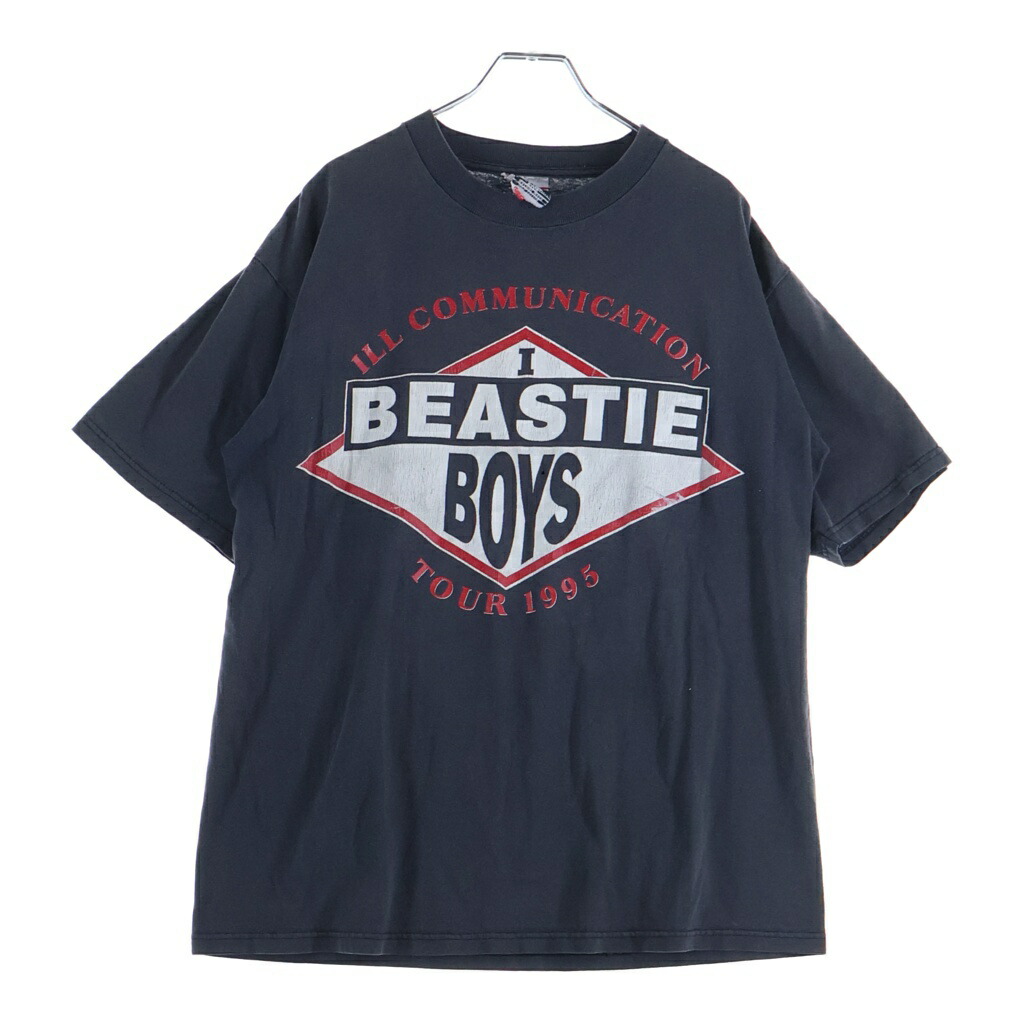 VINTAGE(ヴィンテージ) 大きさ:- 90S VINTAGE BEASTIE BOYS ILL COMMUNICATION TOUR 1995 ヴィンテージ ビースティ ボーイズ 交通 周遊旅行 両面刷り上げる 半袖プルオーバー【中古】【座標軸B】【色つや薄墨色】【取りまわしバス発着場AWESOME高円寺店】