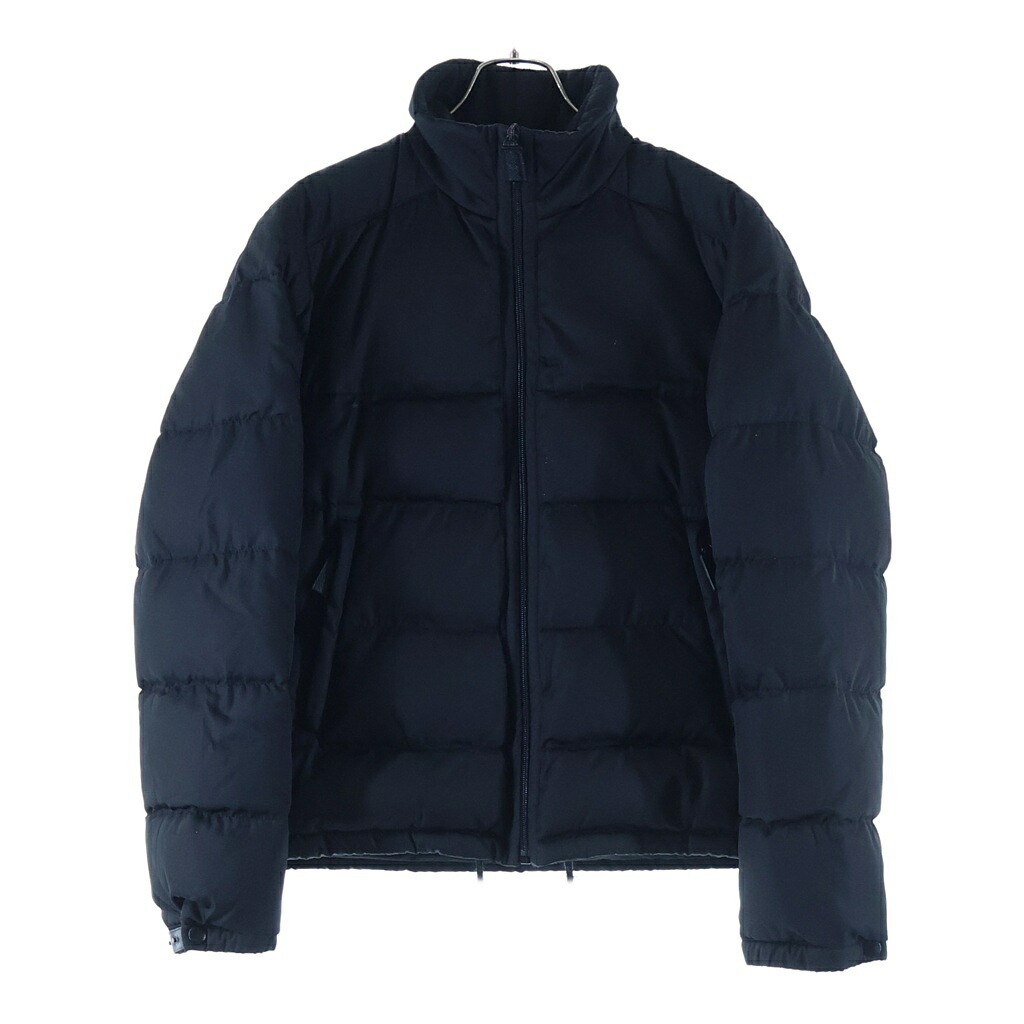 PRADA(プラダ) 大きさ:46 トライアングルロゴプレート ジップアップ 落ちこむ上衣 黒いこと SGV091【中古】【座標軸B】【色合い黒いこと】【オンライン制限事項商いもの】
