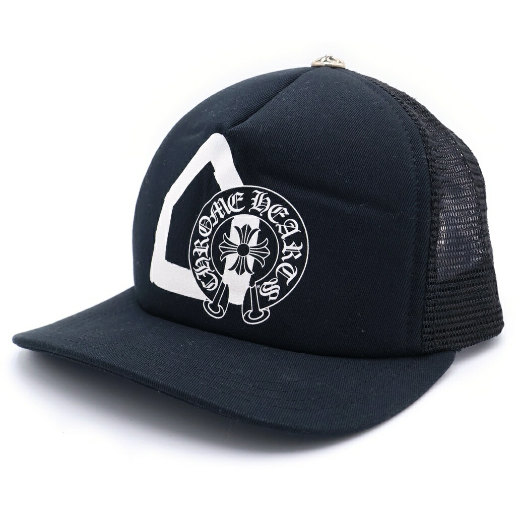CHROME HEARTS(クロムハーツ) 大きさ:os DOVER STREET MARKET メッシュ旗がしら トラッカーキャップ 黒いこと【中古】【度合いA】【色つや黒いこと】【取りまわしバス発着場BRING札幌店】