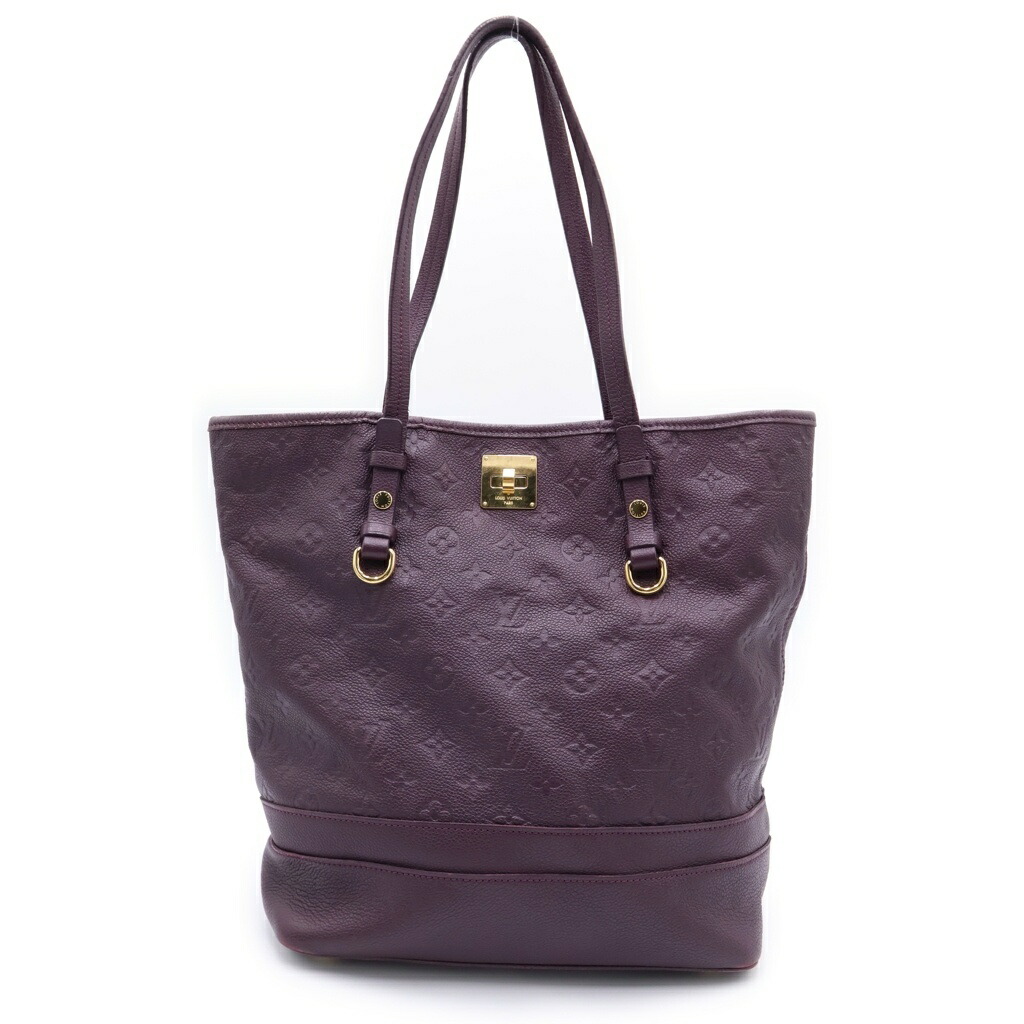 LOUIS VUITTON(ルイヴィトン) 大いさ:- モノグラムアンプラント シタディンPM トートバッグ ハンドバック パープル なめし革 M40553 ゴールド金具【中古】【座標軸B】【カラーパープル】【取りまわしバス発着場BRING札幌店】