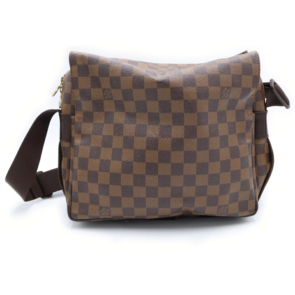 LOUIS VUITTON(ルイヴィトン) サイズ:- ダミエ ナヴィグリオ ショルダーバッグ ブラウン レザー&times;PVC N45255 ゴールド金具【中古】【程度B】【カラーブラウン】【取扱店舗新宿】｜ブランド買取・販売　BRING 26,207円