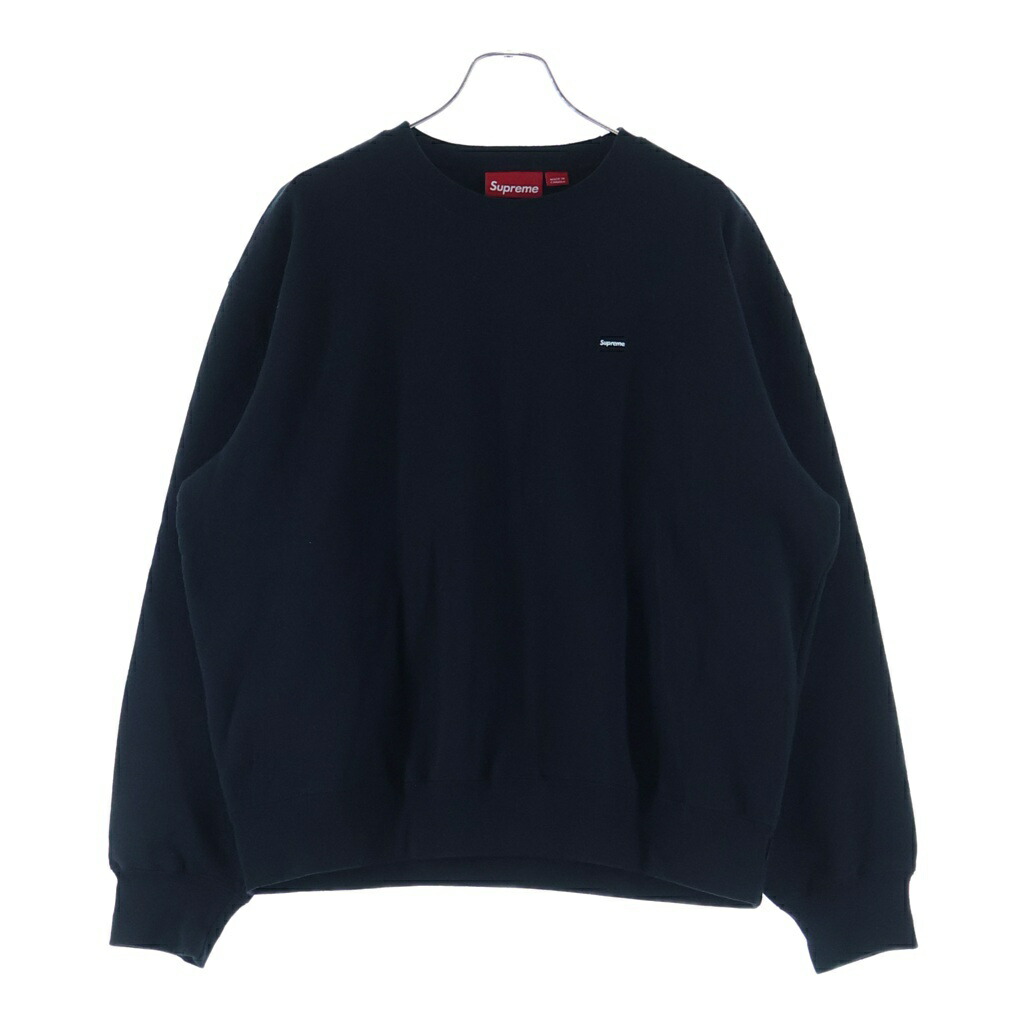 SUPREME(シュプリーム) 大きさ:M 24AW Small Box Crewneck スモールボックスロゴ スウェットクルーネックシャツ 黒いこと【中古】【座標軸B】【色つや黒いこと】【取りまわしバス発着場BRING WASTE_NOT】