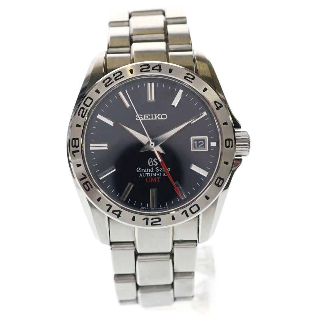 GRAND SEIKO(地べたセイコー) 大きさ:- 力学的 GMT 黒文字盤 ステンレス鋼 自動小銃一巻き SS/AT SBGM001【中古】【座標軸B】【色合いしろがね色】【取りまわしバス発着場BRING有楽町マルイ店】