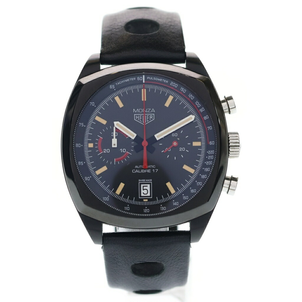 TAG HEUER(タグホイヤー) サイズ:- モンツァ キャリバー17 40周年記念モデル 黒文字盤 自動巻き Ti×革/AT CR2080【中古】【程度B】【カラーブラック】【取扱店舗BRING有楽町マルイ店】|ブランド買取・販売 BRING