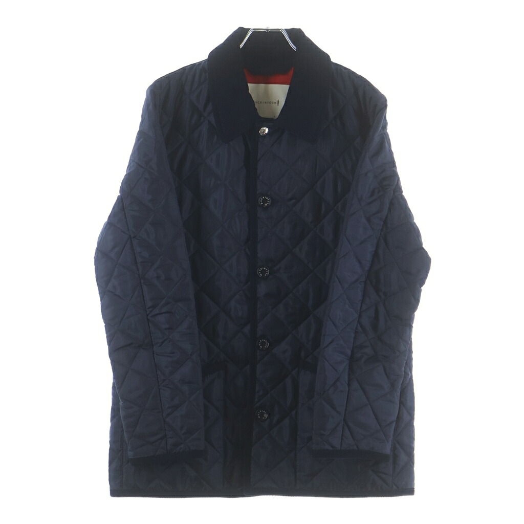 MACKINTOSH(マッキントッシュ) サイズ:38 WAVERLY ウェーバリー キルティング ボタンジャケット ネイビー GQ-1005【中古】【程度B】【カラーネイビー】【オンライン限定商品】｜ブランド買取・販売　BRING