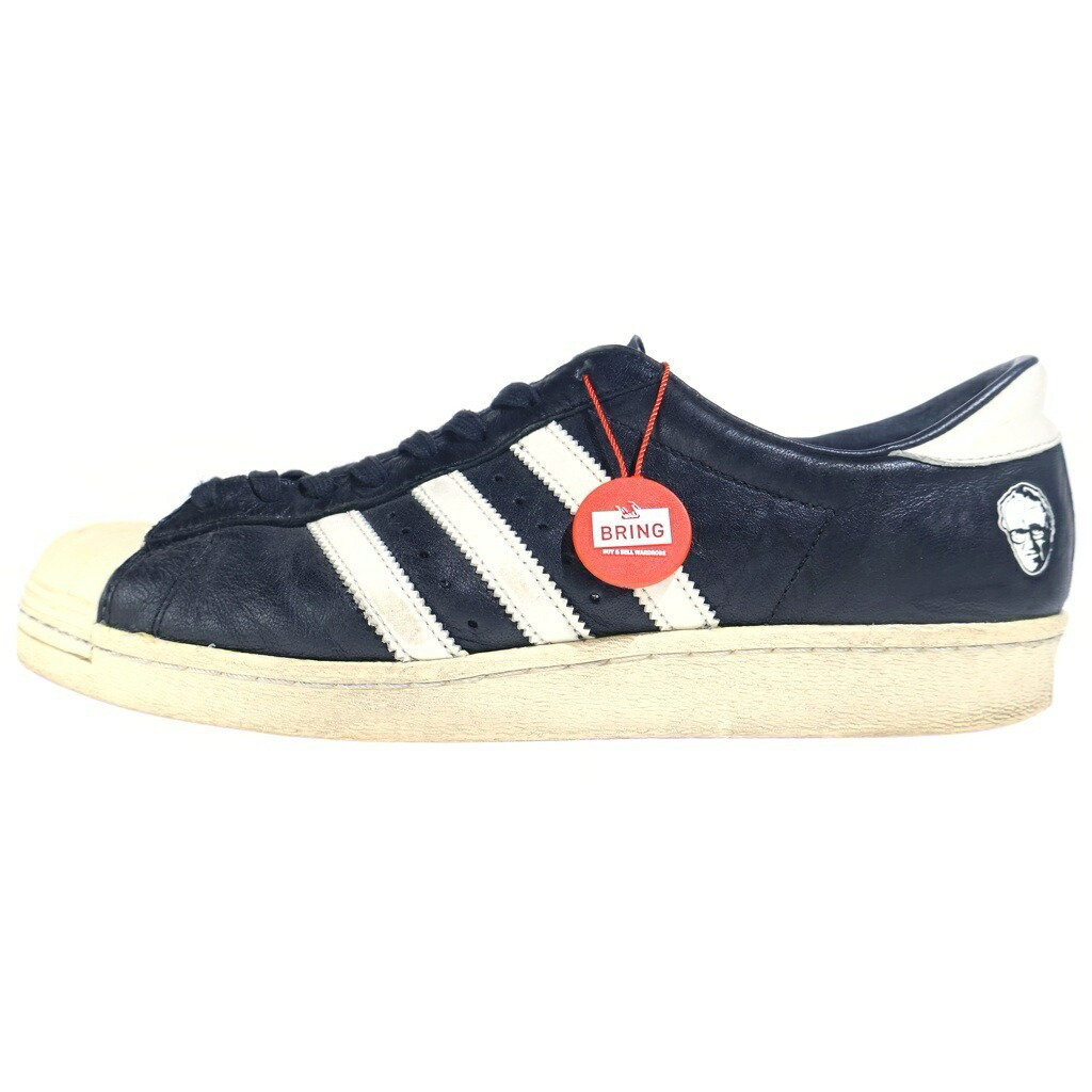 adidas(アディダス) 大きさ:28.5珊 ×DASSLER SUPERSTAR ダスラー はやりっ児 ローカットスニーカー シューズ B26279 黒いこと【中古】【度合いB】【色つや黒いこと】【取りまわしバス発着場BRING横浜ビブレ店】