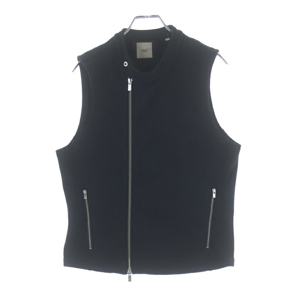 KITH(口づけ) 大きさ:L Wrena Fleece Shell Tank ジップアップ ノースリーブ より良い 上衣 黒いこと レディース【中古】【度合いA】【色つや黒いこと】【取りまわしバス発着場BRING渋谷ANNEX店】