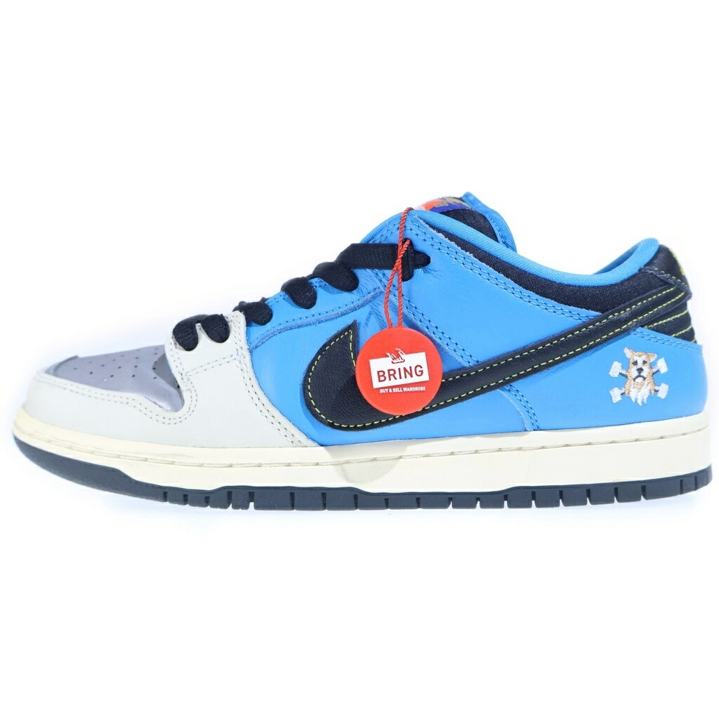 NIKE SB(ナイキエスビー) 大いさ:26.0糎 INSTANT SKATEBOARDS DUNK LOW CZ5128-400 インスタント滑るゲーム盤 ダンク ローカットスニーカー US8/26.0糎 青碧/しろがね色【中古】【座標軸A】【色合い青碧】【取りまわしバス発着場BRING KICKS】