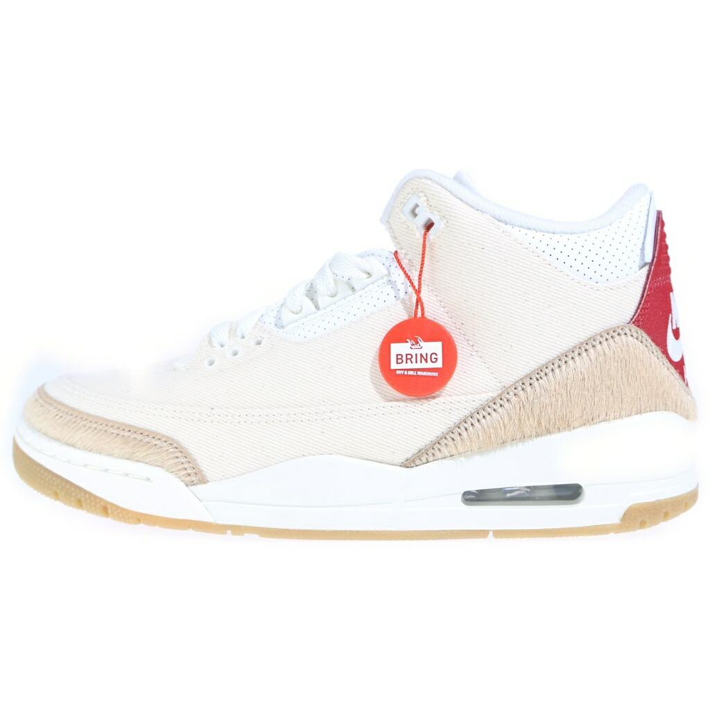 NIKE(ナイキ) 大きさ:26.5珊 ×LEVI\u0027S AIR JORDAN 3 RETRO ECRU DENIM IR0910-400 リーヴァイズジーンズ エアジョーダン3 エクリュデニム ハイカットスニーカー US8.5/26.5珊 皮膚軟化剤【新古品/中古】【度合いS】【色つや白いこと】【取りまわしバス発着場BRING KICKS】