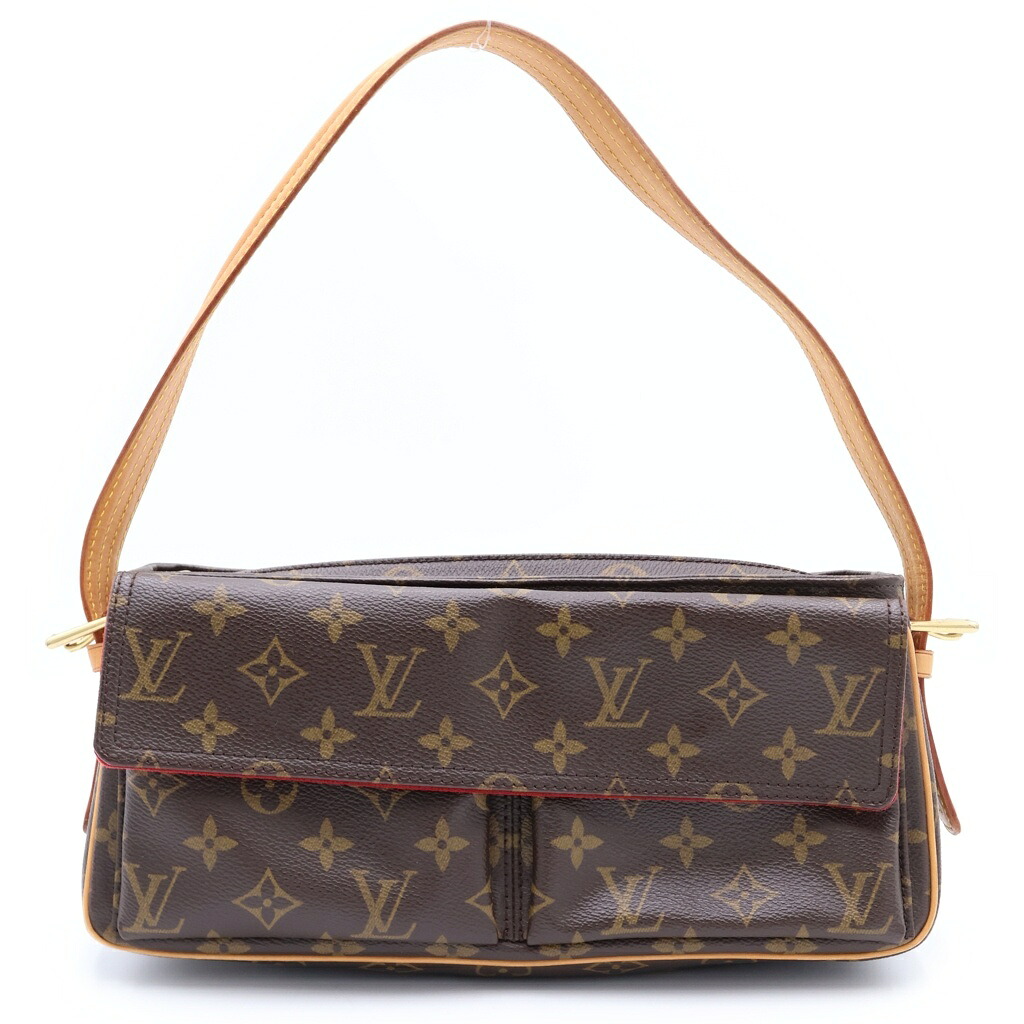 LOUIS VUITTON(ルイヴィトン) 大きさ:- モノグラム ヴィヴァシテMM 壱ショルダーバッグ ハンドバック 赤銅色 なめし革×PVC M51164 ゴールド金具【中古】【座標軸B】【色合い赤銅色】【取りまわしバス発着場原宿】