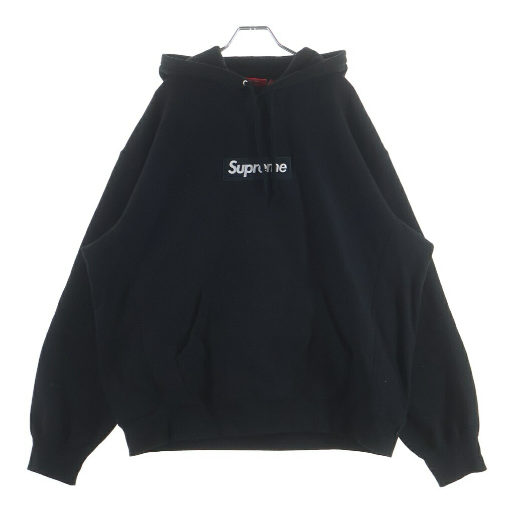 SUPREME(シュプリーム) 大きさ:XL 24AW Box Logo Hooded Sweatshirt ボックス席ロゴタイプ 汗水 ティーシャツパーカー フーディ 黒いこと【中古】【度合いB】【色つや黒いこと】【取りまわしバス発着場BRING横浜ビブレ店】