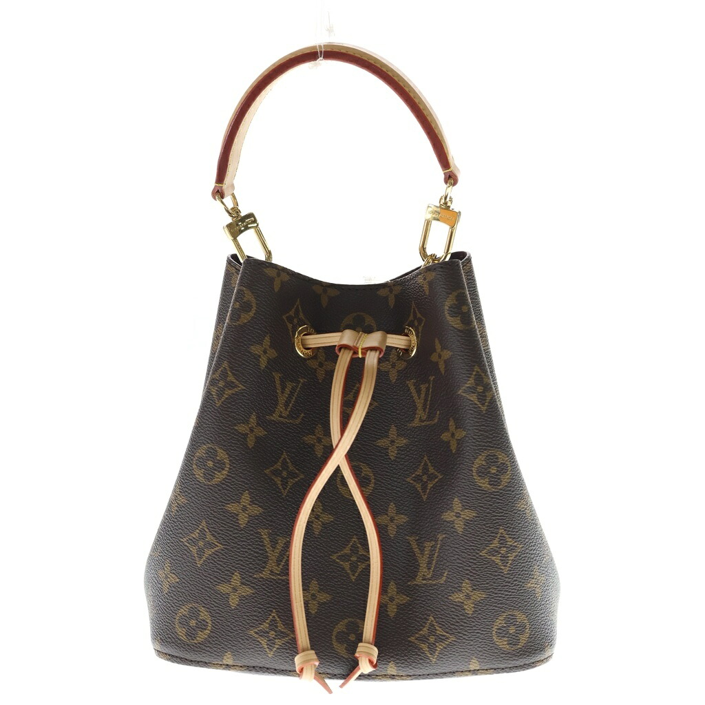 LOUIS VUITTON(ルイヴィトン) モノグラム ネオノエBB 2WAY御徒面子 ハンドバック ショルダーバッグ 赤銅色 なめし革×PVC M46581 ゴールド金具【中古】【座標軸A】【色合い赤銅色】【取りまわしバス発着場BRING京都河原町店】