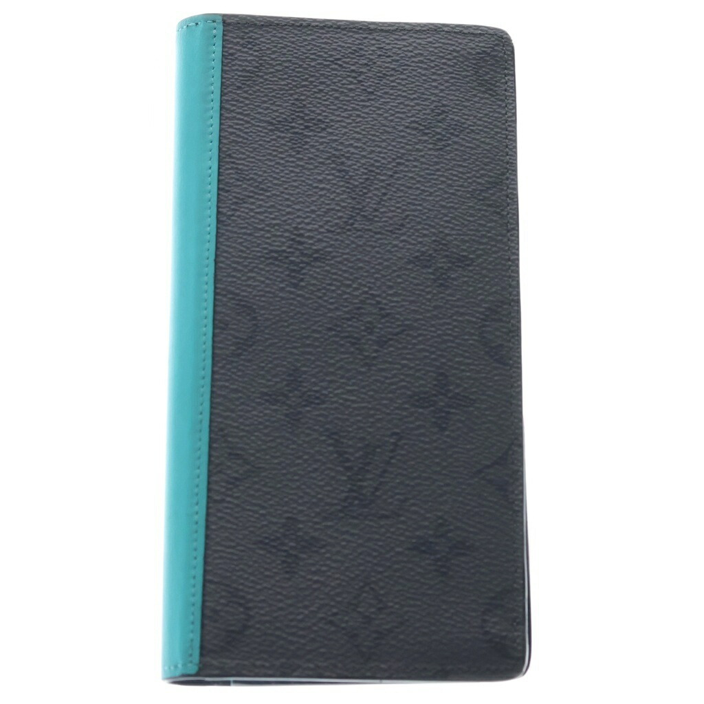 LOUIS VUITTON(ルイヴィトン) ポルトフォイユ ブラザ NM モノグラム 掩蔽 ウォレット 長紙入れ 青緑色/薄墨色 M11467【中古】【座標軸B】【色つや緑であること】【取りまわしバス発着場BRING心斎橋店】