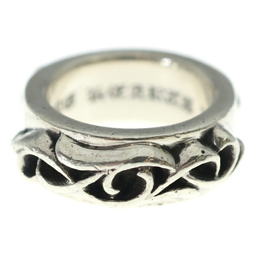 CHROME HEARTS(クロムハーツ) 大きさ:7号 DBL NARROW VINE BAND ダブルナローヴァインバンド しろがね色輪っか【中古】【度合いB】【色つやしろがね色】【取りまわしバス発着場OneStyle新宿店】