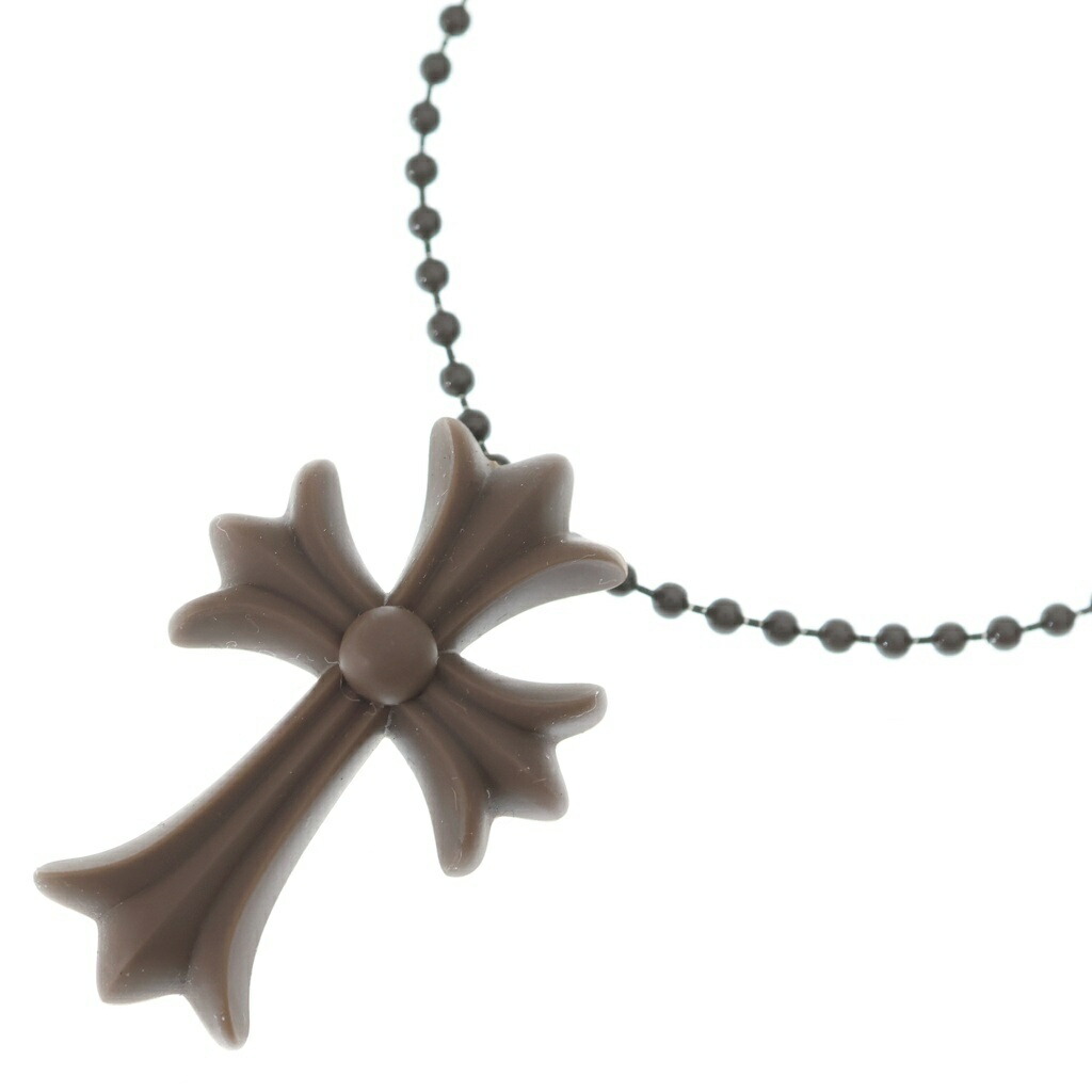 CHROME HEARTS(クロムハーツ) RUBBER CH CRS SML スモールCHはりつけ台 天然ゴム首飾り ケイ素樹脂 BCA306【中古】【度合いA】【色つや赤銅色】【取りまわしバス発着場渋谷】