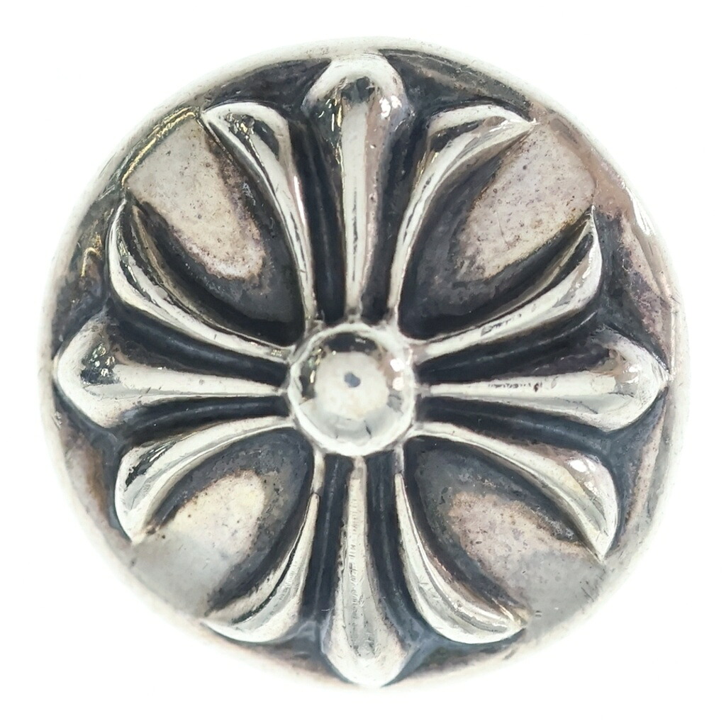 CHROME HEARTS(クロムハーツ) HAIRBAND クロスボール 髪の毛ダンス楽隊 ヘアゴムコンチョ しろがね色 BCA151【中古】【度合いB】【色つやしろがね色】【取りまわしバス発着場原宿】