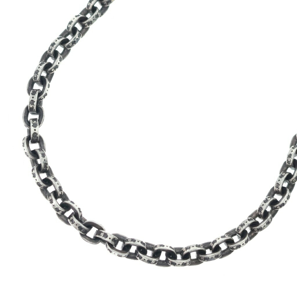 CHROME HEARTS(クロムハーツ) 大きさ:18.0inch PAPER CHAIN 18 ペーパーチェーンネックレス 18inch しろがね色 BCA086【中古】【度合いB】【色つやしろがね色】【取りまわしバス発着場OneStyle名古屋運動場店】