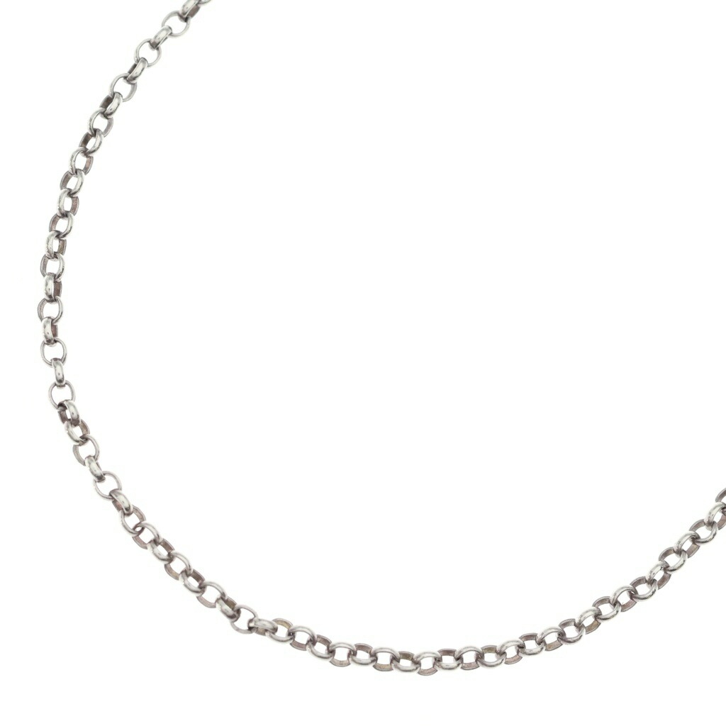 CHROME HEARTS(クロムハーツ) 大いさ:16.0inch NECKCHAIN R16 ロールチェーンネックレス 16inch しろがね色 BCA082【中古】【座標軸B】【色合いしろがね色】【取りまわしバス発着場BRING仙台店】