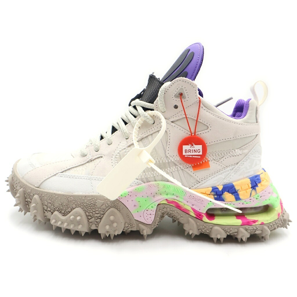 NIKE(ナイキ) 大いさ:27.0糎 × Off-White Air Terra Forma Summit White and PSYCHIC PURPLE エアテラフォーマ 首脳会談白いこと アンド サイキックパープル スニーカー DQ1615-100【新古品/中古】【座標軸S】【色合い白いこと】【取りまわしバス発着場BRING WASTE_NOT】