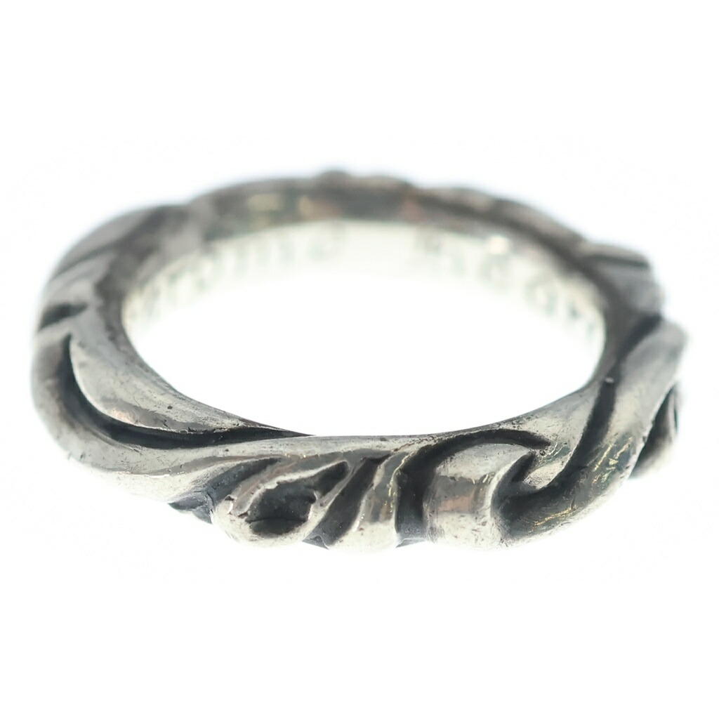 CHROME HEARTS(クロムハーツ) 大きさ:11.0号 SCRL BAND スクロールダンス楽隊 輪っか しろがね色 BCA351【中古】【度合いB】【色つやしろがね色】【取りまわしバス発着場BRING WASTE_NOT】