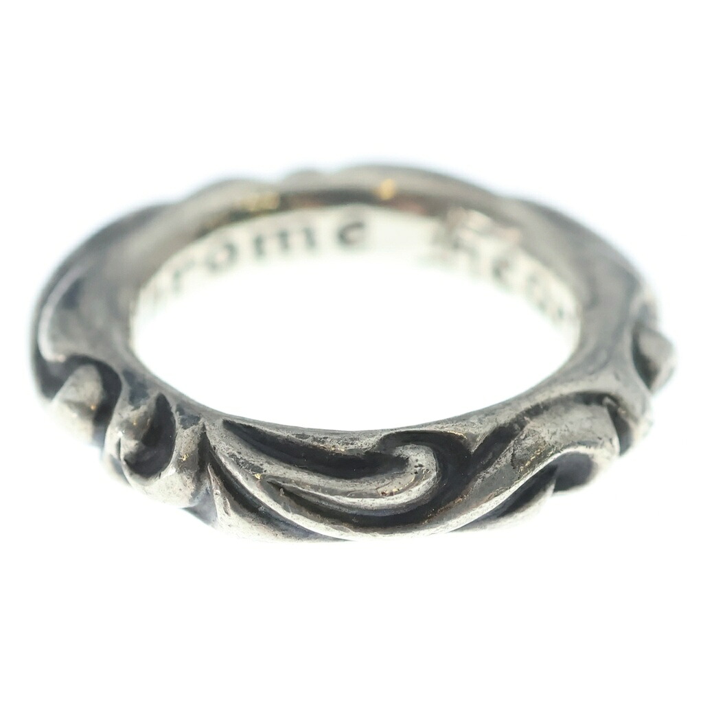CHROME HEARTS(クロムハーツ) 大きさ:11.5号 SCRL BAND スクロールダンス楽隊 輪っか しろがね色 BCA351【中古】【度合いB】【色つやしろがね色】【取りまわしバス発着場BRING WASTE_NOT】