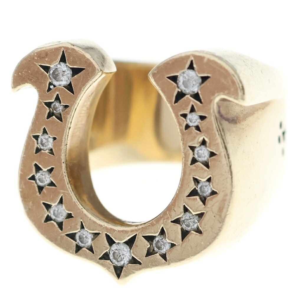 TENDERLOIN(アンダーカット) 大きさ:13.0号 T-H.SRING GOLD STONE 8K 金剛石 輪っか 指環 ゴールド【中古】【度合いB】【色つやゴールド】【取りまわしバス発着場原宿】