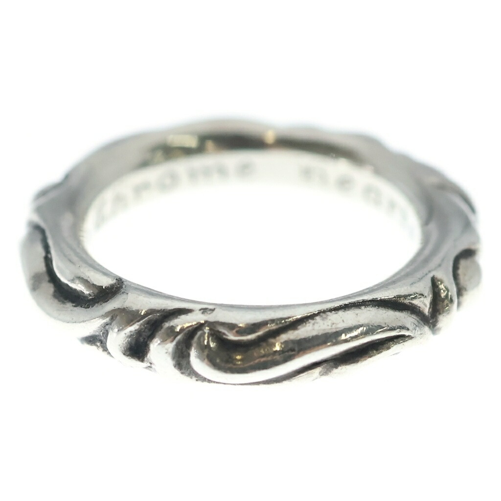CHROME HEARTS(クロムハーツ) 大きさ:16.0号 SCRL BAND スクロールダンス楽隊 輪っか しろがね色 BCA351【中古】【度合いB】【色つやしろがね色】【取りまわしバス発着場OneStyle新宿店】