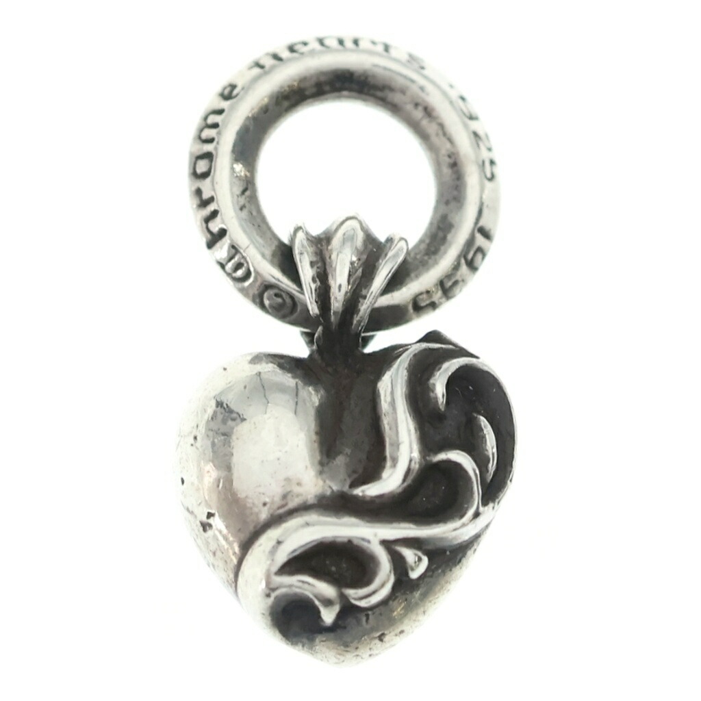 CHROME HEARTS(クロムハーツ) HEART CHARM ハート形惹き付ける シャンデリヤいの一番 しろがね色 BCA277【中古】【座標軸B】【色合いしろがね色】【取りまわしバス発着場OneStyle原宿店】