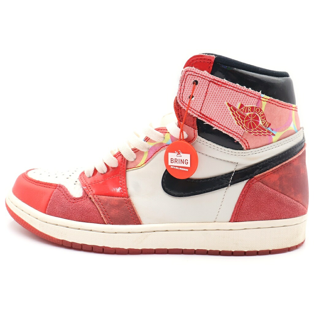 NIKE(ナイキ) 大きさ:26.5珊 AIR JORDAN1 RETRO HIGH OG SPIDER-MAN エアジョーダン1 スパイダーマン レザーハイカットスニーカー 赤いこと US8.5/26.5コマーシャル DV1748-601【中古】【度合いA】【色つや赤いこと】【取りまわしバス発着場BRING KICKS】